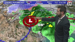 Patchy rain Saturday, sunshine Sunday