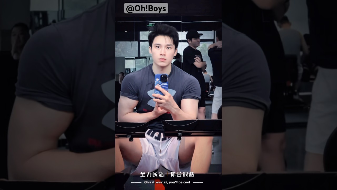 Asian male model perfect body 