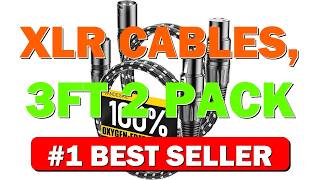 XLR Cables, 3ft 2 Pack Microphone Cable, XLR Male to Female Balanced - B0824D4BFQ
