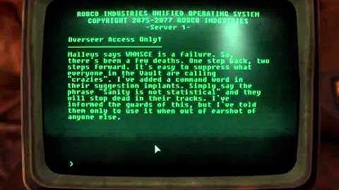 Fallout 3 Walkthrough - Pip Boy and Terminal #49 - V92OT