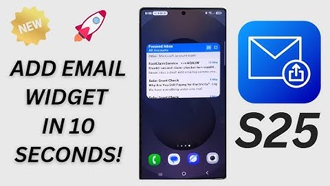 Galaxy S25/S25+/Ultra: How to Add the Outlook Email Widget to the Home Screen