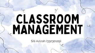 classroom management final exam project