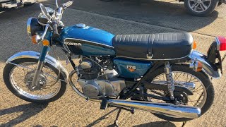 Honda CB175 K6  Walk Around and Short Ride Out (Classic Motorcycle)