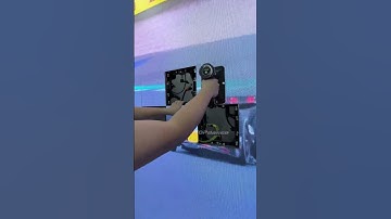 Curious? Watch him use magnetic modules to install the LED display! #leddisplay #shorts