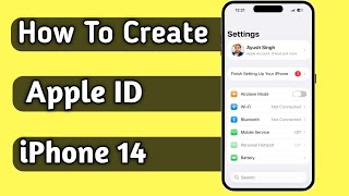 Apple id kaise banaye in iPhone 14 | how to create apple id | Apple ID || Only 2 Min Mai banyae