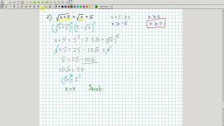 Sodda irratsional tenglamalar va ularning sistemalariga mashqlar. Algebra 10-sinf. 20-dars