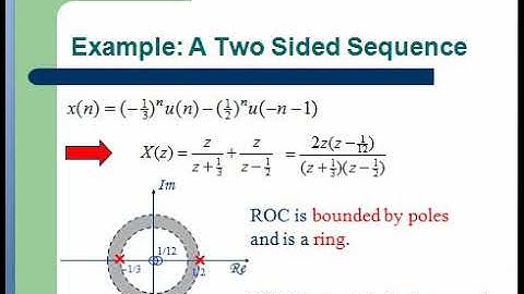 Z Transform  Region of Convergence (ROC)-Lecture 2