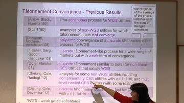 Noa Avigdor-Elgrabli: Convergence of Tatonnement in Fisher Markets