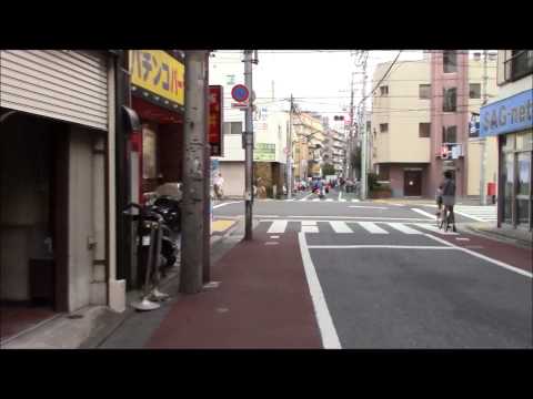 立会川駅⇒しながわ区民公園への道 Way to Shinagawa citizen's park from Tachiaigawa station