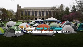 U.S. student vow to continue pro-Palestinian demonstrations by CGTN America 314 views 15 hours ago 3 minutes, 29 seconds