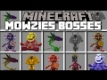 Minecraft MOWZIES BOSS MOD / DEFEND YOUR TRIBE AGAINST THE MOBS BOSSES!! Minecraft