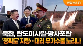 북한, 탄도미사일·방사포탄 '정확도' 자랑…대러 무기수출 노리나 / 연합뉴스TV (YonhapnewsTV)