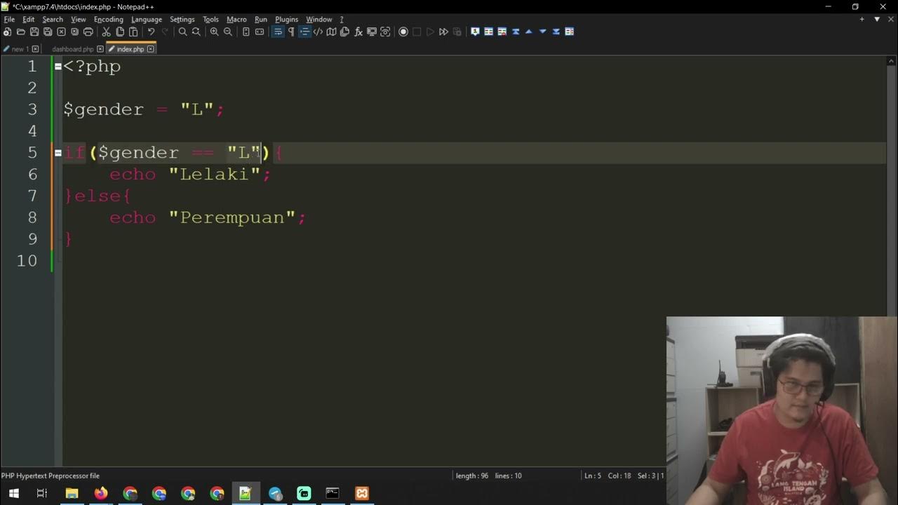 belajar php part 6 - if else nested if - YouTube