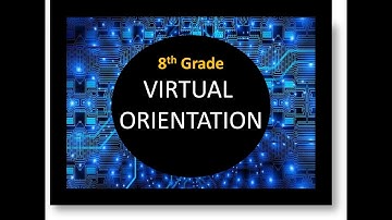 8th Grade New Student Orientation 2021 2022 Virtual Recording!!!!!