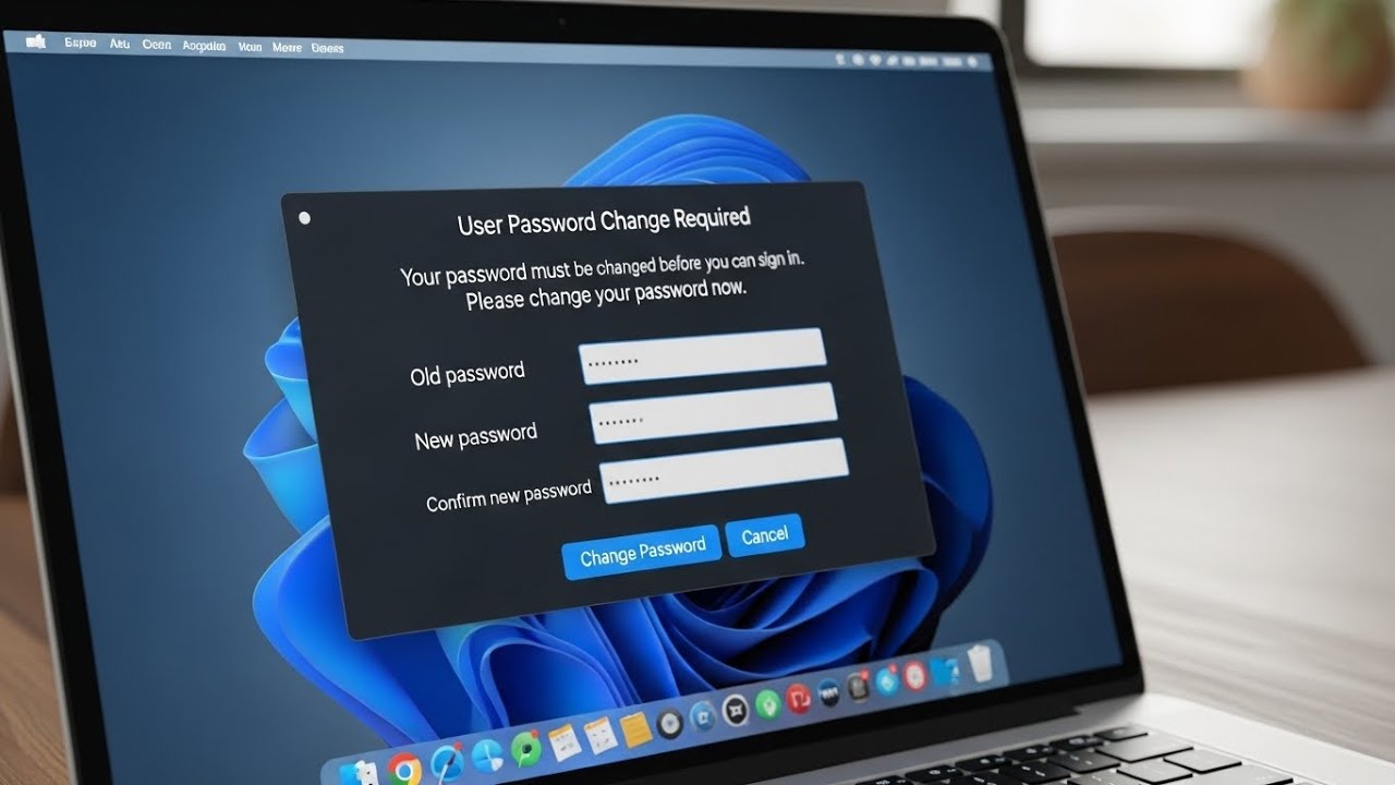 How to Fix The User Password Must Be Changed Before Signing in - YouTube