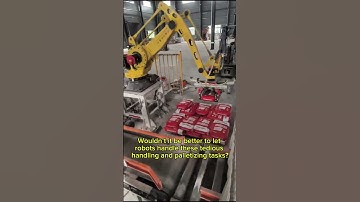 Wouldn’t it be better to let robots handle these tedious handling and palletizing tasks?#automation