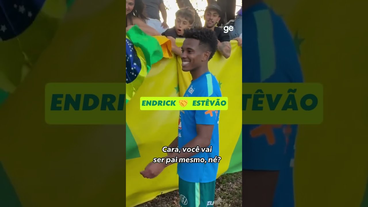 OLHA A RESENHA ENTRE ENDRICK E ESTÊVÃO | #shorts | ge.globo
