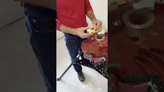 Never struggle with ac foil tape again, just scratch the foil. #plumbing #plumber #shorts #diy