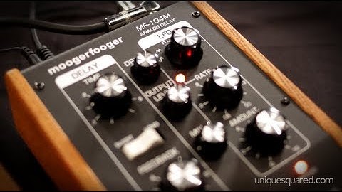 Moog Minitaur and Moogerfooger Pedals Demo | UniqueSquared.com