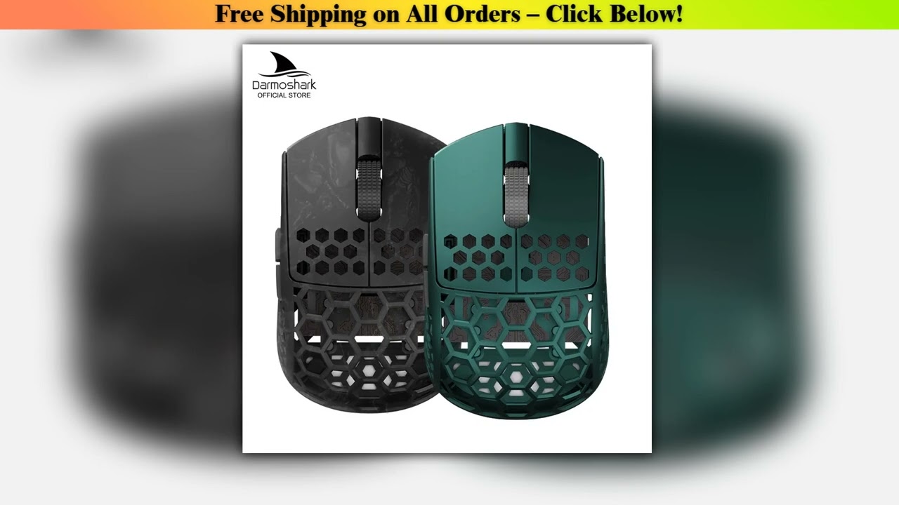 Darmoshark M5Air Forged Carbon Fiber Gaming Mouse Wireless 8K Macro Mouse 30KDPI  Finger Grip