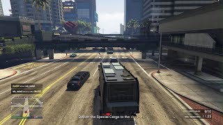 Grand Theft Auto V Crate sale in a public lobby