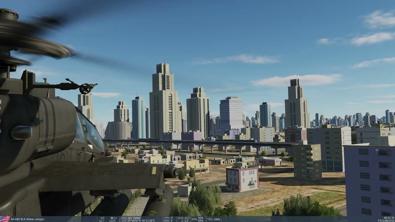 Converting drone skills to flying the Apache in DCS