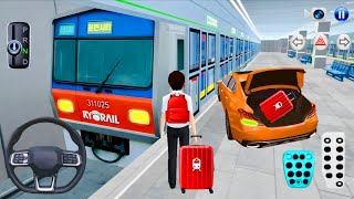 Car to Subway Metro Rail Travelling Experience! 🚗➡️🚇  3D Driving Class 2026 Car Game Gameplay screenshot 5