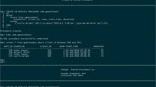 Stored Procedure to Insert a Record