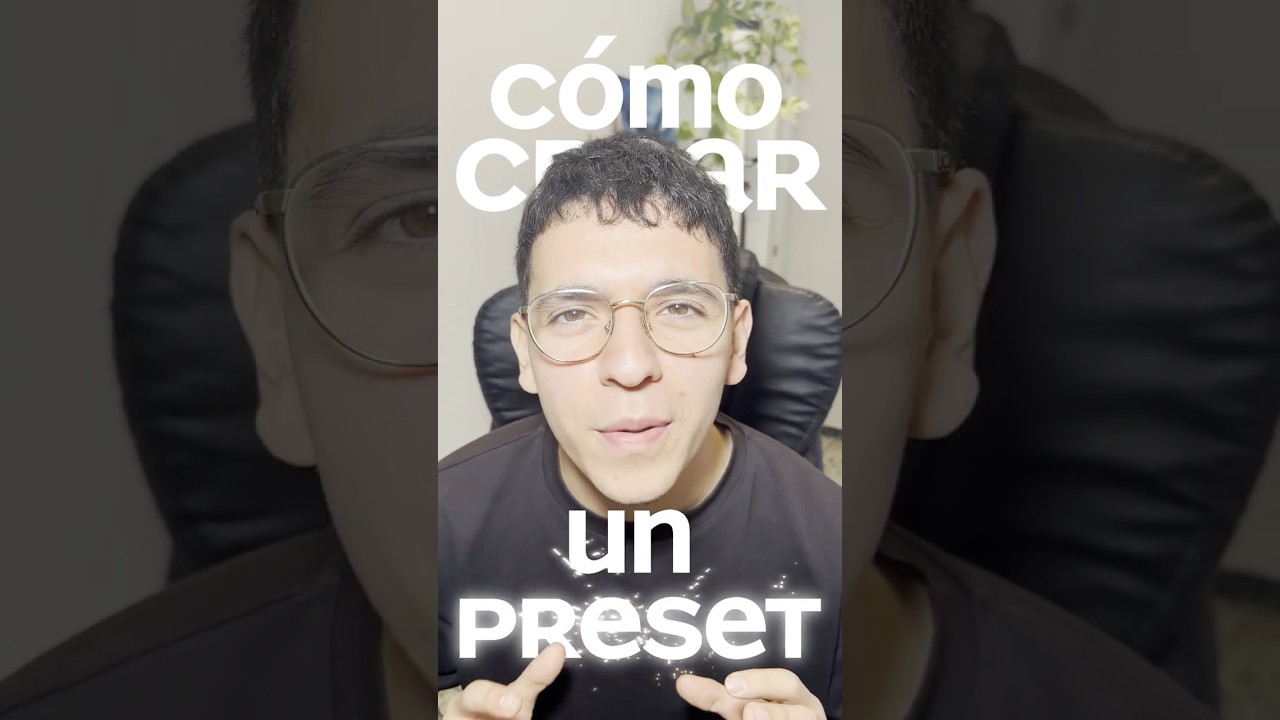 CREAR un PRESET en AFTER EFFECTS en menos de 30 seg ⏰ 