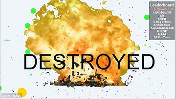 Agar.io Team Game-play (How To Team In Party Mode)