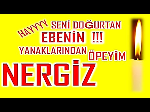 İyi ki Doğdun Nergiz İsme Özel Komik Doğum Günü Şarkısı