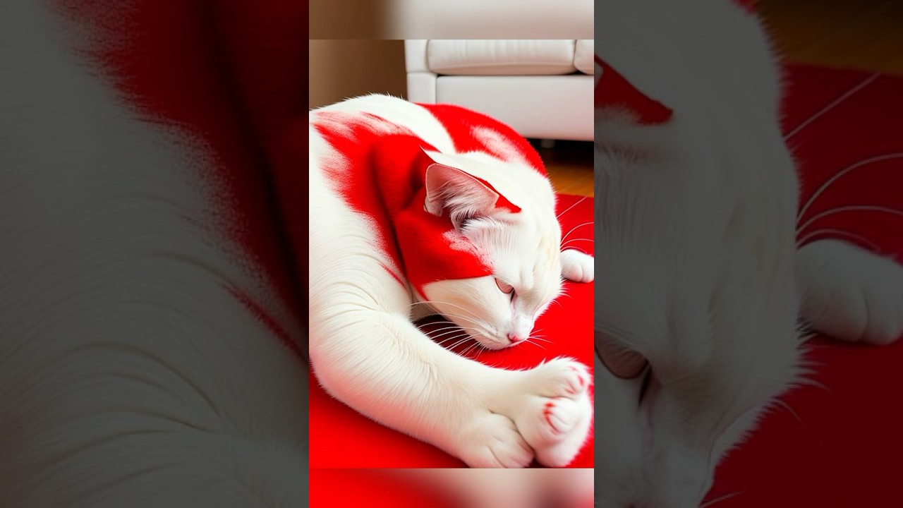 Mischievous Kitten Turns Chaos Into Art: The Painter Cat’s Masterpiece! 