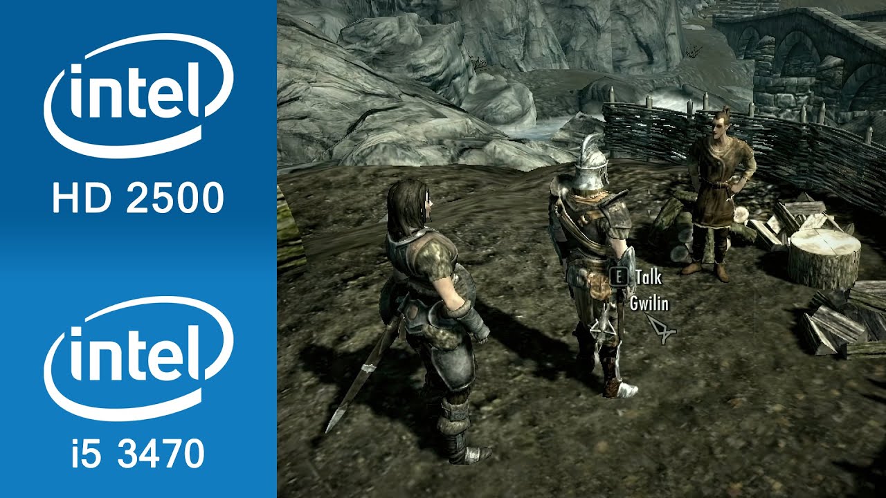 Геймплей The Elder Scrolls Skyrim Intel HD 2500 + Intel i5 3470