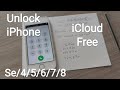 How To Unlock iPhone Se/4/5/6/7/8 Any iOS iCloud Activation Lock in 4K