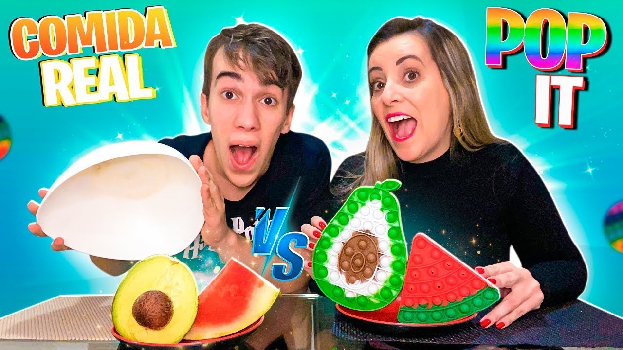 POP IT DE COMIDA vs COMIDA REAL - YouTube