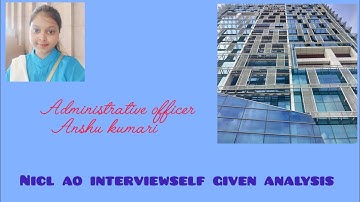 Nicl ao  interview self given analysis #nicl #ibps #nicl_ao