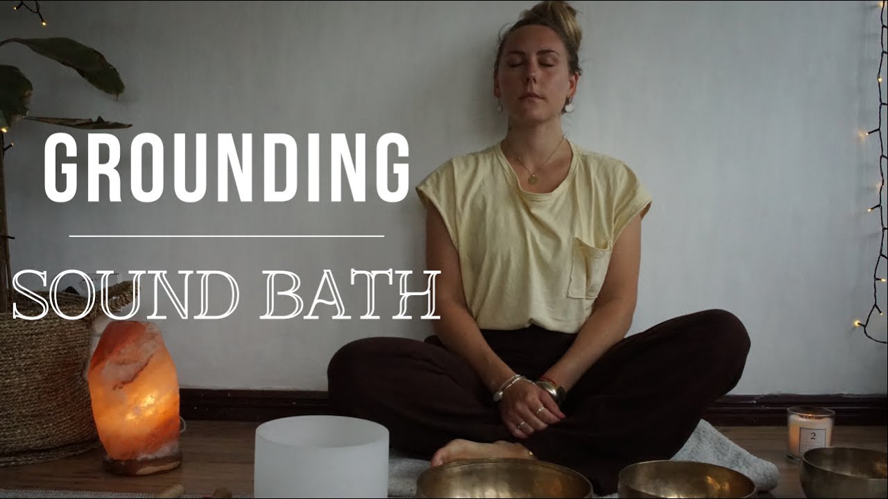 Tibetan & Crystal Singing Bowls Meditation - Sound Bath to Ground ...