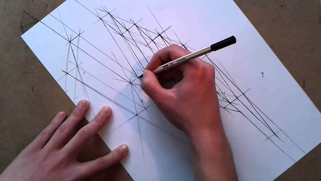 Rysunek Odreczny Architektoniczny Jak Narysowac Schody Cz 2 Youtube