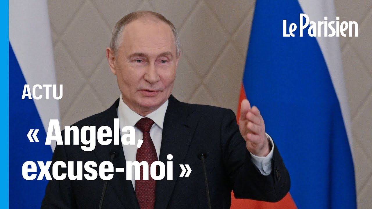 L'ironie de Poutine qui demande pardon à Merkel pour l’avoir effrayée avec son chien