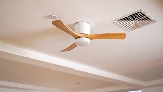 Nordic Wooden Ceiling Fan Light by Vakkerlight – Natural Elegance and Cooling