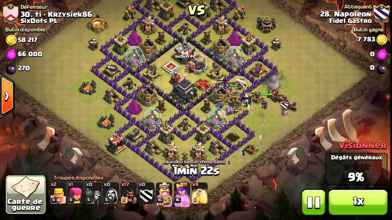 Napoléon 3 étoile GDC contre les SixDot PL