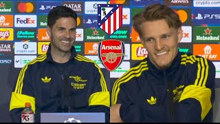 BIG BOOST😱🤯Mikel Arteta &amp; Odegaard Pre-match Press Conference ahead of UCL vs Atletico Madrid🔥