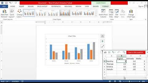 LEARN How to insert chart in MS Word? || CADD NEST RR NAGAR