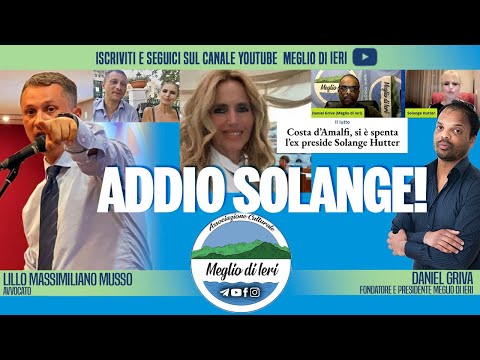 Addio Solange! - LILLO MASSIMILIANO MUSSO - Avvocato