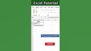 Excel sequence formula tutorial | #exceltips #exceltricks #exceltutorial #mis #dataanalyst