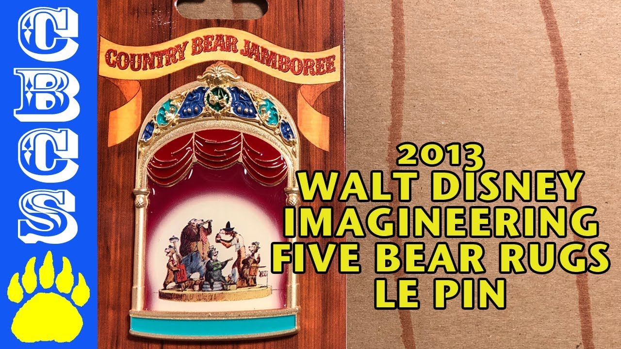 2017 Walt Disney Imagineering Le Five Bear Rugs Pin Country 2017 Walt Disney Imagineering Le Five Bear Rugs Pin Country Collector Show 126