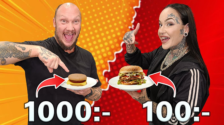 Vem skapar bäst hamburgare? - Dyr vs Billig