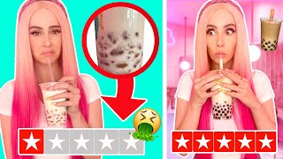 I Went To The BEST And WORST Rated Boba Places In My City....