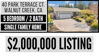 $2,000,000 Listing - 40 Park Terrace Ct., Walnut Creek, CA | Virtual Home Tour by LifeWithVinceLuu 375 views 2 years ago 3 minutes, 13 seconds