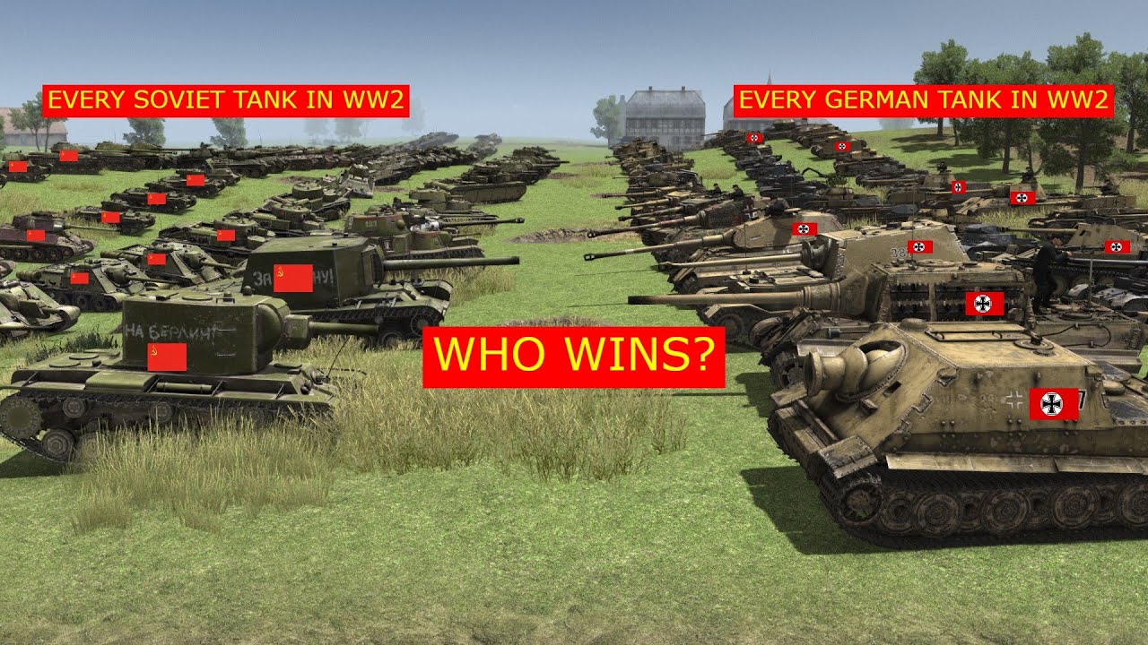 INSANE Tank War – Germany vs USSR Full Arsenal! | Gates of Hell – 1K Sub Special